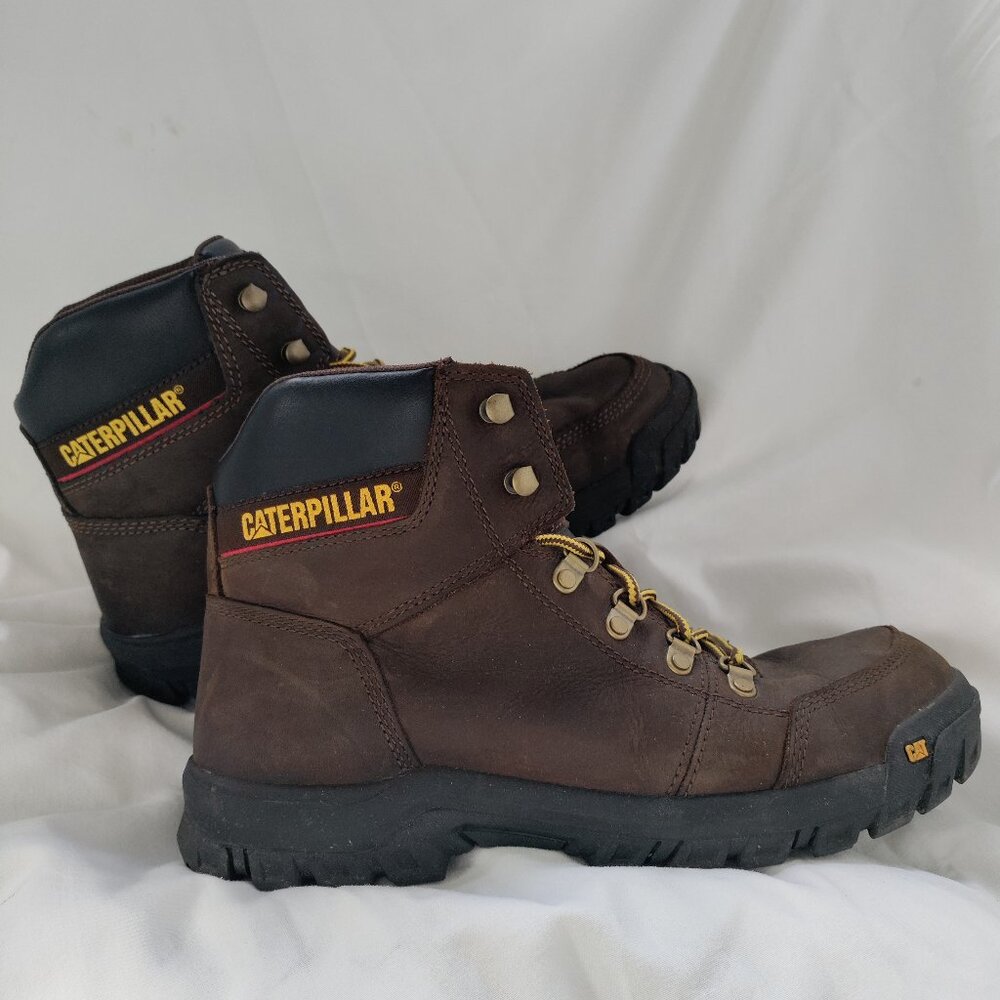 Men's Caterpillar Outline Brown Work Boot Size 11